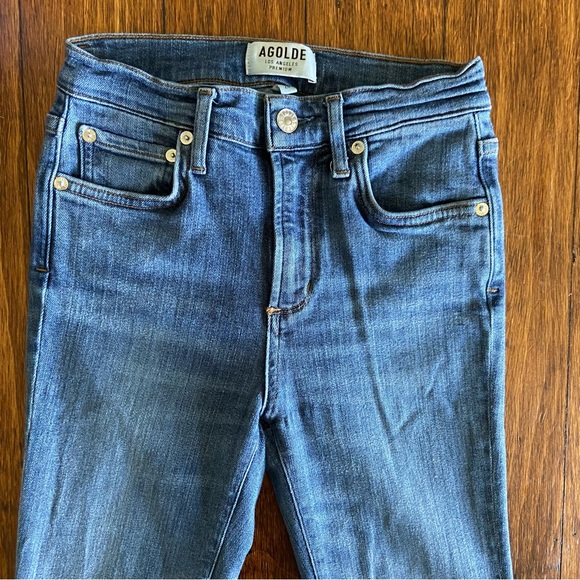 AGOLDE Sophie High Rise Skinny Jean With Raw Hem - Picture 10 of 10